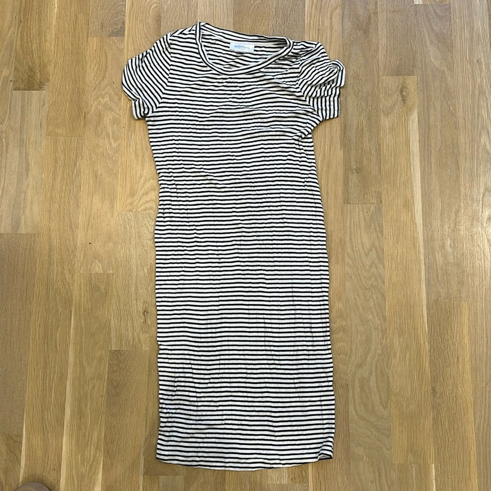 Motherhood Maternity Striped BodyCon Dress